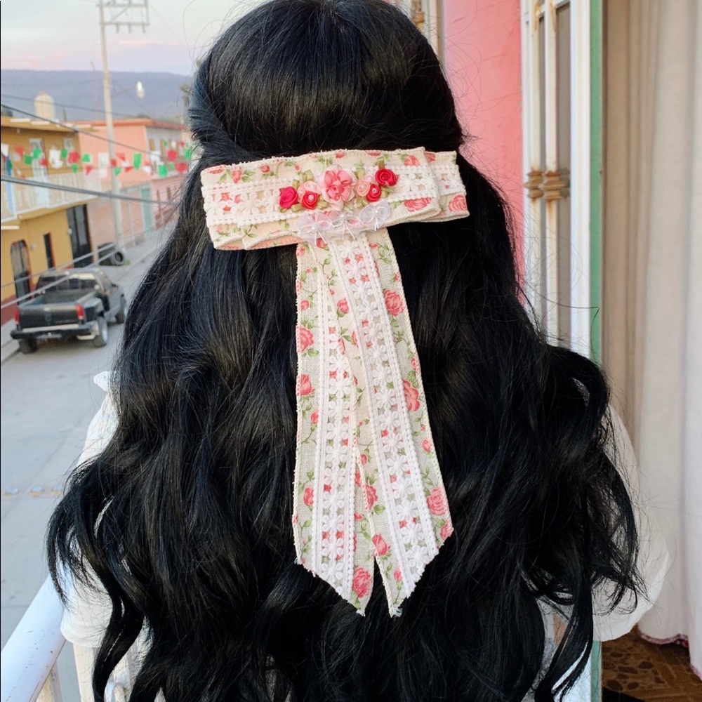 Fancy Hair Bow Barrette